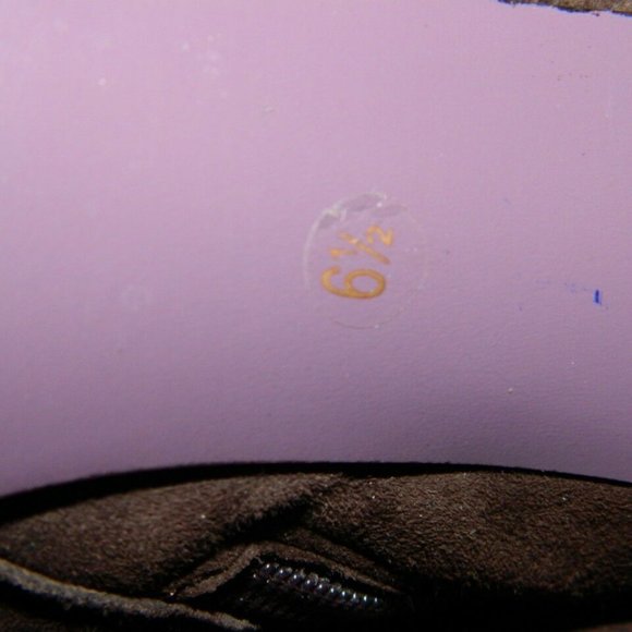 Richard Tyler Brown Suede Ankle Boots with Teal Detail, US Sz. 6 1/2 w/box - Picture 10 of 12